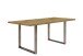 Esstisch >TABLES< Artisan Eiche Dekor, U-Metallgestell rohstahl- 180x74,7x90cm (BxHxT)
