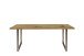 Esstisch >TABLES< Artisan Eiche Dekor, U-Metallgestell rohstahl- 180x74,7x90cm (BxHxT)