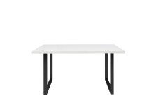Esstisch >TABLES< in Weiss, schwarze...