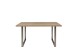 Esstisch >TABLES< in Sonoma Eiche Dekor, Metallfüße U-rohstahl - 140x74,7x90cm (BxHxT)