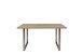 Esstisch >TABLES< in Sonoma Eiche Dekor, Metallfüße U-rohstahl - 140x74,7x90cm (BxHxT)