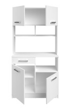 Mehrzweckschrank-Set >Set Uno 4< (3-teilig) in Weiss, Buffet, Schrank, Beistellschrank auf Rollen