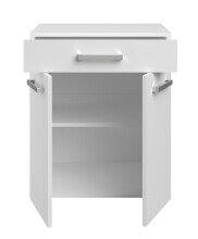 Mehrzweckschrank-Set >Set Uno 4< (3-teilig) in Weiss, Buffet, Schrank, Beistellschrank auf Rollen