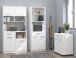 Mehrzweckschrank-Set >Set Uno 4< (3-teilig) in Weiss, Buffet, Schrank, Beistellschrank auf Rollen