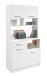 Buffet >Uno 11< 4 Türen, 1 Schublade, in Weiss - 90x177x42cm (BxHxT)