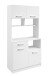 Buffet >Uno 11< 4 Türen, 1 Schublade, in Weiss - 90x177x42cm (BxHxT)