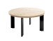 Couchtisch >54464< in eiche, schwarz, MDF, Metall - 42x75cm (HxD)