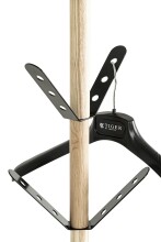 Garderobenständer >54593< in natur, schwarz - 179x37 (HxD)