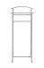 Herrendiener >55103< in grau, Stahlrohr - 48x107x36cm (BxHxT)
