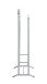 Herrendiener >55103< in grau, Stahlrohr - 48x107x36cm (BxHxT)