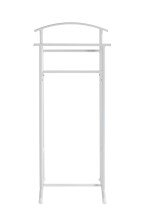 Herrendiener >55303< in weiß, Stahlrohr - 48x107x36cm (BxHxT)