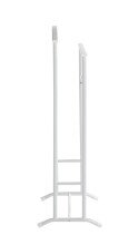 Herrendiener >55303< in weiß, Stahlrohr - 48x107x36cm (BxHxT)