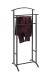 Herrendiener >55503< in schwarz, Stahlrohr - 48x107x36cm (BxHxT)