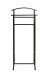Herrendiener >55503< in schwarz, Stahlrohr - 48x107x36cm (BxHxT)