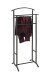 Herrendiener >55503< in schwarz, Stahlrohr - 48x107x36cm (BxHxT)
