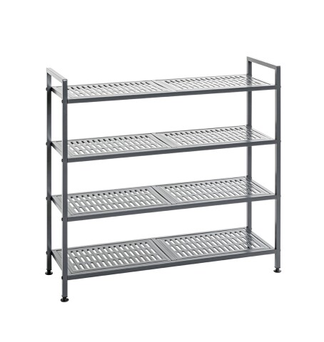 Schuhregal >55815< in anthrazit, Metall - 73x72x25cm (BxHxT)