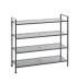Schuhregal >55815< in anthrazit, Metall - 73x72x25cm (BxHxT)