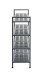 Schuhregal >55815< in anthrazit, Metall - 73x72x25cm (BxHxT)