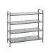 Schuhregal >55815< in anthrazit, Metall - 73x72x25cm (BxHxT)