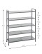 Schuhregal >55816< in anthrazit, Metall - 73x90x25cm (BxHxT)