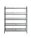Schuhregal >55816< in anthrazit, Metall - 73x90x25cm (BxHxT)