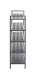 Schuhregal >55816< in anthrazit, Metall - 73x90x25cm (BxHxT)