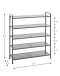 Schuhregal >55816< in anthrazit, Metall - 73x90x25cm (BxHxT)
