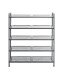 Schuhregal >55816< in anthrazit, Metall - 73x90x25cm (BxHxT)