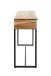 Konsole >54966< in akazie, schwarz, Massivholz, Metall - 100x75x35cm (BxHxT)