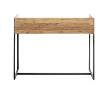 Konsole >54967< in akazie, schwarz, Massivholz, Metall - 100x80x35cm (BxHxT)