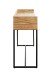 Konsole >54967< in akazie, schwarz, Massivholz, Metall - 100x80x35cm (BxHxT)