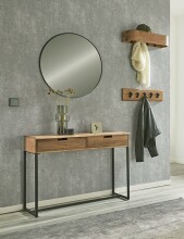 Wandgarderobe >54968< in akazie, schwarz,...