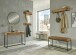 Wandgarderobe >54968< in akazie, schwarz, Massivholz, Metall - 60x13x20 (BxHxT)