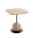 Beistelltisch >54970< in akazie, schwarz - 45x50x45 (BxHxT)
