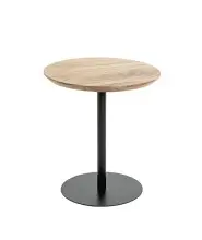 Beistelltisch >54972< in akazie, schwarz - 45x40 (HxD)