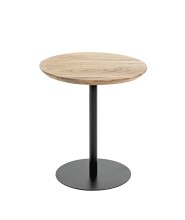 Beistelltisch >54972< in akazie, schwarz - 45x40 (HxD)