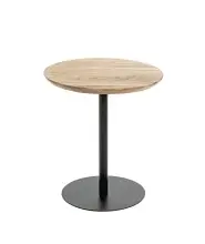 Beistelltisch >54972< in akazie, schwarz - 45x40 (HxD)