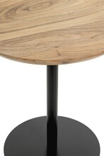 Beistelltisch >54972< in akazie, schwarz - 45x40 (HxD)
