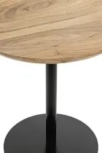 Beistelltisch >54972< in akazie, schwarz - 45x40 (HxD)