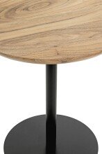 Beistelltisch >54972< in akazie, schwarz - 45x40 (HxD)