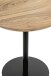 Beistelltisch >54972< in akazie, schwarz - 45x40 (HxD)