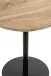 Beistelltisch >54972< in akazie, schwarz - 45x40 (HxD)
