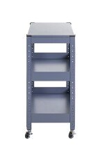 Servierwagen >55118< in blau, Metall - 50x75x32cm (BxHxT)