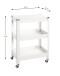 Servierwagen >55318< in weiß, Metall - 50x75x32cm (BxHxT)