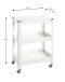 Servierwagen >55318< in weiß, Metall - 50x75x32cm (BxHxT)
