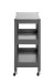 Servierwagen >55818< in anthrazit, Metall - 50x75x32cm (BxHxT)
