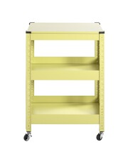Servierwagen >55918< in grün, Metall - 50x75x32cm (BxHxT)