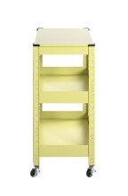 Servierwagen >55918< in grün, Metall - 50x75x32cm (BxHxT)