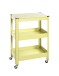 Servierwagen >55918< in grün, Metall - 50x75x32cm (BxHxT)