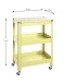 Servierwagen >55918< in grün, Metall - 50x75x32cm (BxHxT)